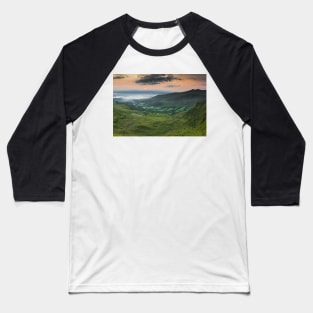 Glyn Tarell from Craig Cerrig-gleisiad with Pen y Fan and Corn Du, Brecon Beacons National Park, Wales Baseball T-Shirt